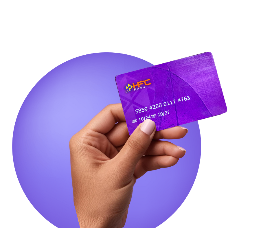 purple card hand